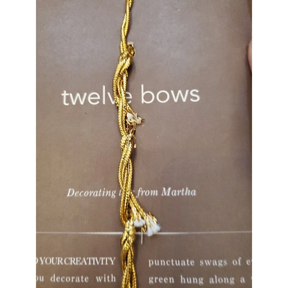 Martha Stewart Everyday Christmas Golden Luster Tie Bows 12-Pack Vintage 2002